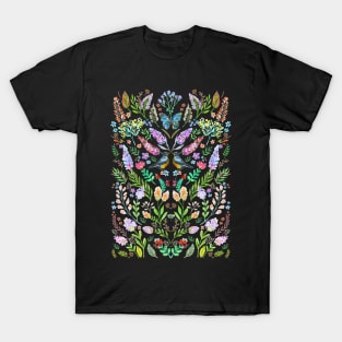 Birds Kissing in a Garden T-Shirt